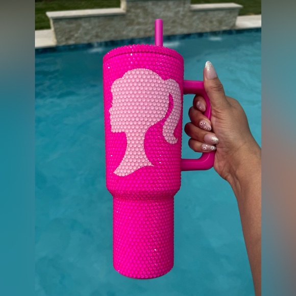 Simple Modern CUSTOM “R” 40 oz Tumbler | TREK COLLECTION | RASPBERRY VIBES💖 - Picture 3 of 7